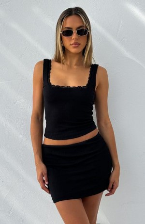 Black White Fox Boutique Don't Even Know You Mini Skirts | US_28346PVAG