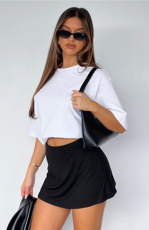 Black White Fox Boutique Give Me A Plan Skorts | US_03592UKRF