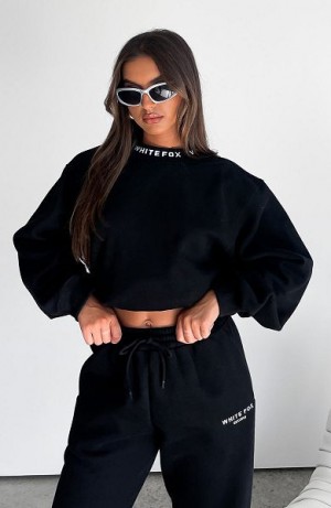 Black White Fox Boutique Put It On Repeat Oversized Sweaters | US_04358YOVH