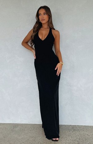 Black White Fox Boutique Sun Kissed Glow Maxi Dress | US_08154JSMB