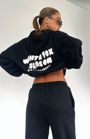 Black White Fox Boutique The Main Season Oversized Hoodie | US_17629PHEO