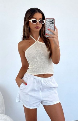 Cream White Fox Boutique Don't Impress Me Tops | US_72318UJWT