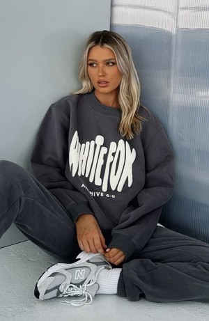 Grey White Fox Boutique Archive 6.0 Oversized Sweaters | US_39841LRCZ