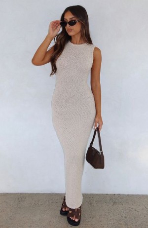 Grey White Fox Boutique Have Your Attention Maxi Dress | US_08657CHKR