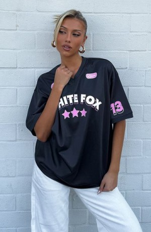 Grey White Fox Boutique Just Get Along Oversized Jersey | US_80679QHYV