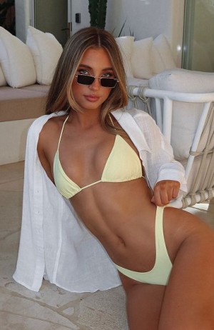 Lemon White Fox Boutique Golden Hour Bikini Tops | US_95738ZKMQ