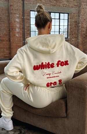 Pink Cream White Fox Boutique Era 8 Oversized Hoodie | US_37094LOTY