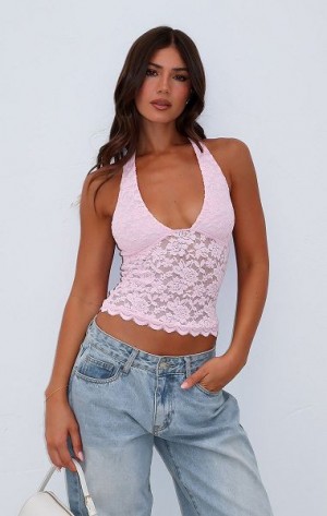 Pink White Fox Boutique Had Enough Halter Tops | US_53914LZHV