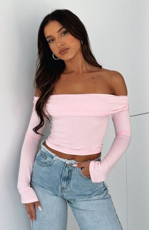 Pink White Fox Boutique Keep Saying Sorry Long Sleeve Tops | US_14975UBAQ