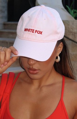 Pink / Red White Fox Boutique Time To Travel Caps | US_78093SPMQ