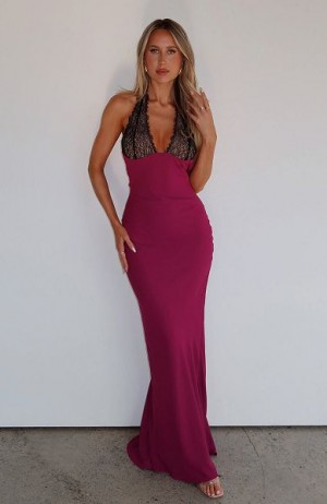 Purple White Fox Boutique Beyond The Stars Maxi Dress | US_28370HVAQ