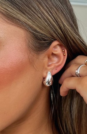 Silver White Fox Boutique Arabella Earrings | US_91870WKQE