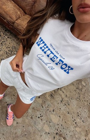 White White Fox Boutique Capsule 9 Western Classic Relaxed Baby T-shirt | US_83521ZQWM