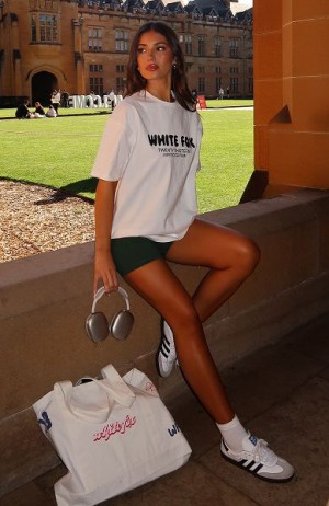 White White Fox Boutique Looking For More Oversized T-shirt | US_70825JFIC