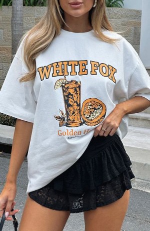 White White Fox Boutique Need Some Time Oversized T-shirt | US_81306OIHA