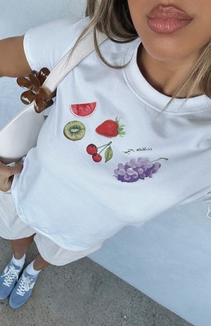 White White Fox Boutique Sweet Like Candy Baby T-shirt | US_84637TIBS