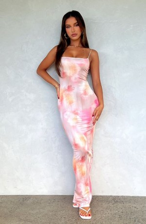 White / Pink White Fox Boutique How Many Time's Maxi Dress | US_85263FESN