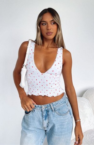 White / Red White Fox Boutique Last Lover Tops | US_27913XPNU