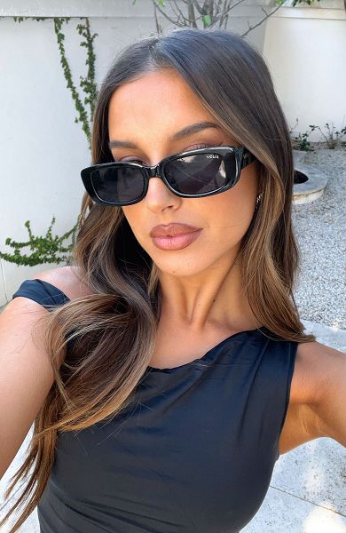 Black White Fox Boutique Mara Sunglasses | US_19720SPYK