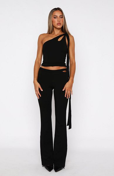 Black White Fox Boutique Reckless Romance Pants | US_68079RCNY