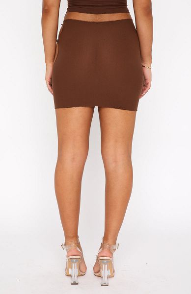 Chocolate White Fox Boutique Built Like This Mini Skirts | US_78139VANU