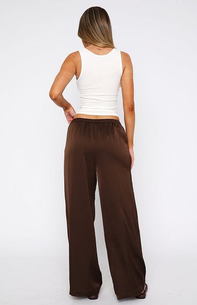 Chocolate White Fox Boutique Choosing Me Pants | US_54897QLJA