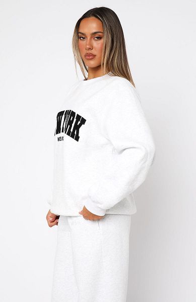 Grey White Fox Boutique Decade Classics All Time Oversized Sweaters | US_38504YOPB