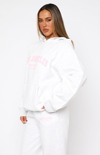 Grey White Fox Boutique Decade Classics Global Oversized Hoodie | US_65231JONI