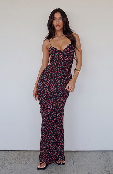 Red Rose White Fox Boutique New Beginnings Maxi Dress | US_75891ZPAW