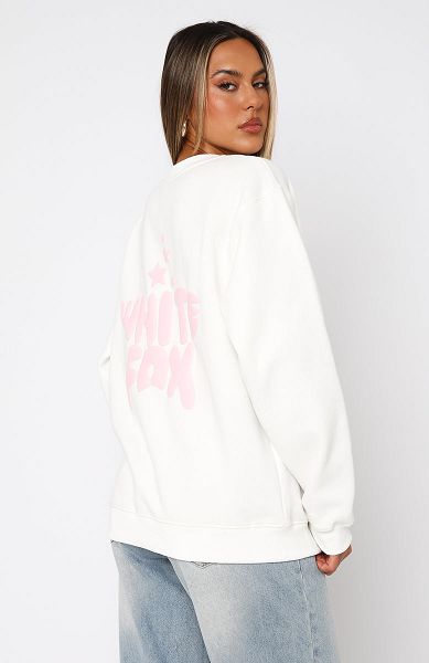 White White Fox Boutique Shooting Stars Oversized Sweaters | US_51769BIOG